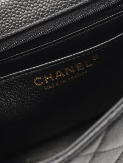 Pre-owned Chanel 2004-2005 Mini Matelasse Chain Shoulder Bag In Black