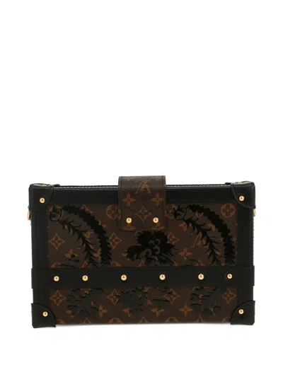 Pre-owned Louis Vuitton Petite Malle Monogram Shoulder Bag In Brown