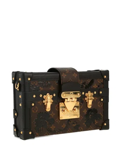 Pre-owned Louis Vuitton Petite Malle Monogram Shoulder Bag In Brown