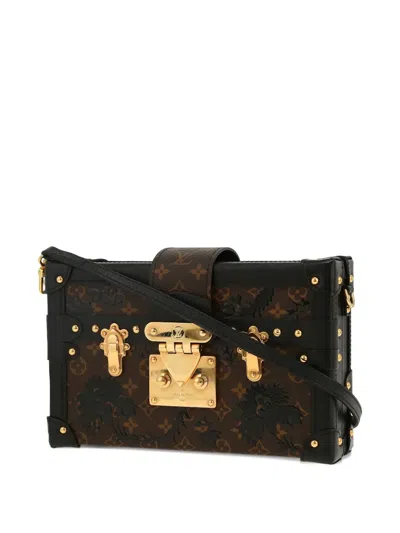 Pre-owned Louis Vuitton Petite Malle Monogram Shoulder Bag In Brown