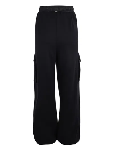 Lorena Antoniazzi Drawstring Cargo Trousers In Black