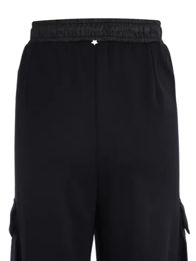 Lorena Antoniazzi Drawstring Cargo Trousers In Black