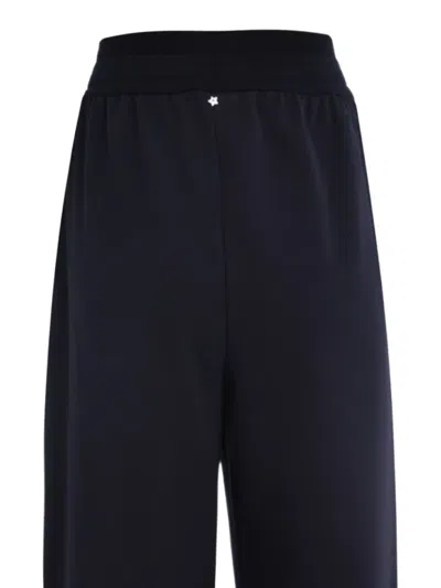 Lorena Antoniazzi Drawstring Wide-leg Trousers In Black