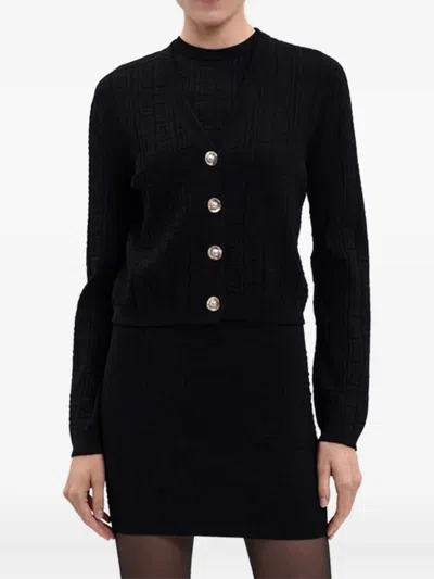 Balmain Classic Short Cardigan Clothing In Black