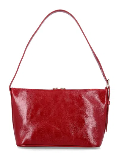 Apc A.p.c. Zippered Shoulder Bag With Top Handle In Red
