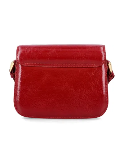 Apc A.p.c. Compact Grace Cross-body Bag With Magnetic Flap Closure In Red