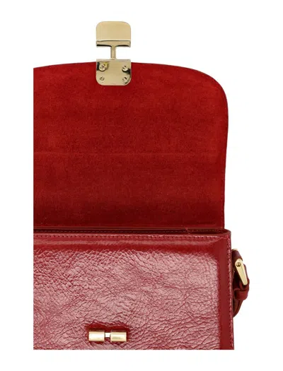 Apc A.p.c. Compact Grace Cross-body Bag With Magnetic Flap Closure In Red