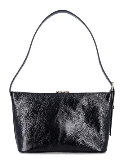 Apc Vera Textured Shoulder Bag With Adjustable Strap In Black