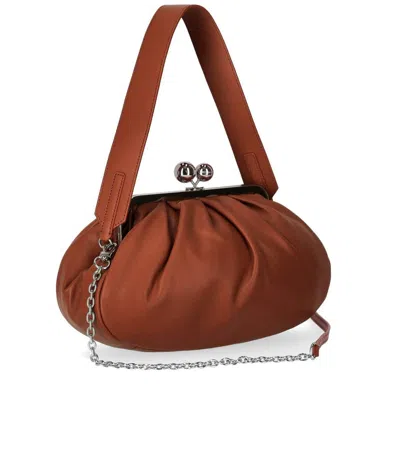 Weekend Max Mara Pasticcino Cubico Medium Coccio Clutch In Brown