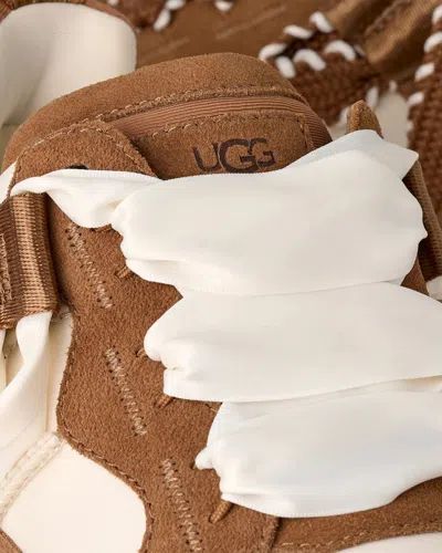 Ugg Astromel Platform Lace-up Sneakers In Brown