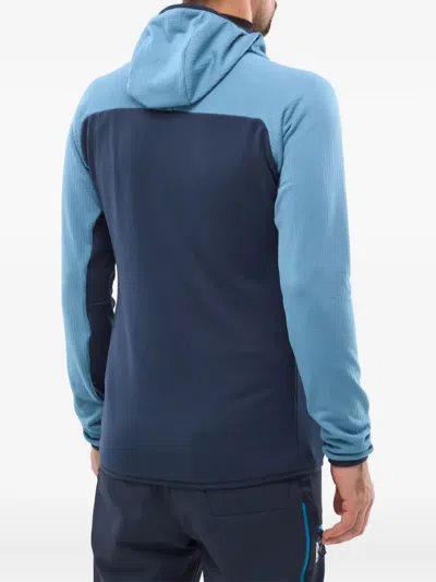 Pascal Millet Fusion Grid Hooded Fleece Jacket In Purple