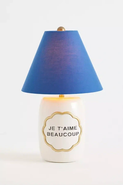 Anthropologie Claudette Text Table Lamp In Multi