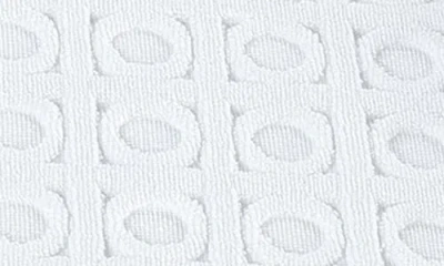Brooks Brothers Circle-in-square Bath Mat In White