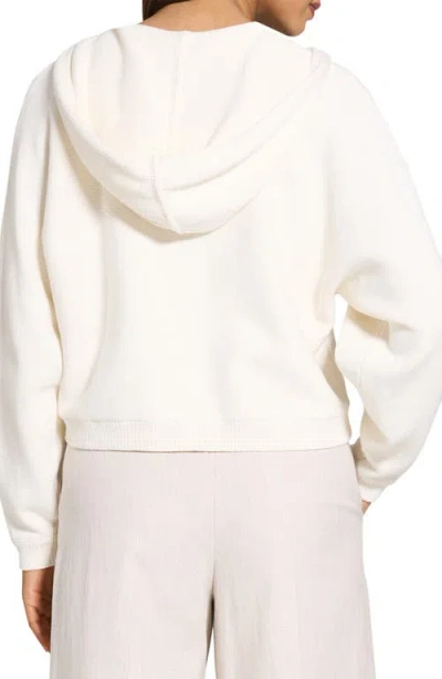 Theory Zip-up Hoodie In Rounded Cotton In Brown