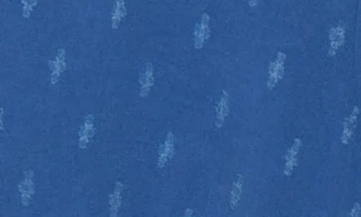 Melrose And Market Smocked Waist Long Sleeve Minidress In Blue