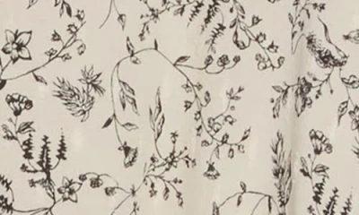 Melrose And Market Ruffle Yoke Short Sleeve Midi Dress In White