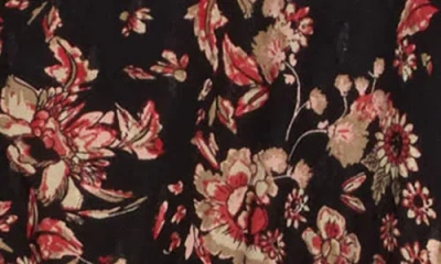 Melrose And Market Ruffle Yoke Short Sleeve Midi Dress In Blue