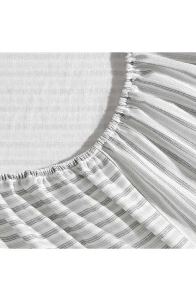 Eddie Bauer Printed Cotton Flannel 4-pc. Sheet Set, King In White