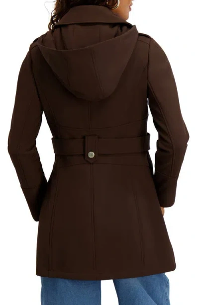 Kensie Water Resistant Soft Shell Jacket In Black