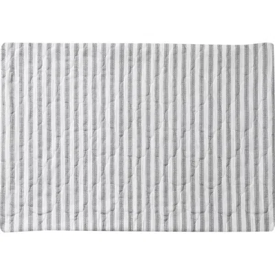 Stone Cottage Willow Way Ticking Stripe Quilt & Sham Set In White