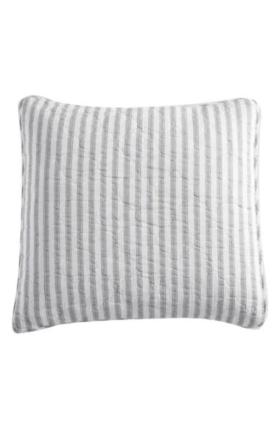 Stone Cottage Willow Way Ticking Stripe Quilt & Sham Set In White