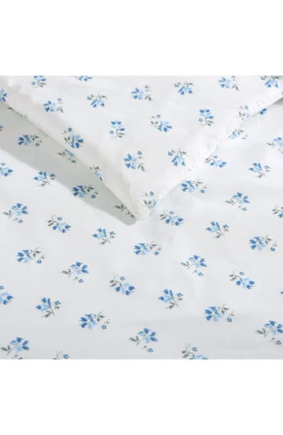 Stone Cottage Sketchy Ditsy Cotton Percale Comforter & Sham Set In White