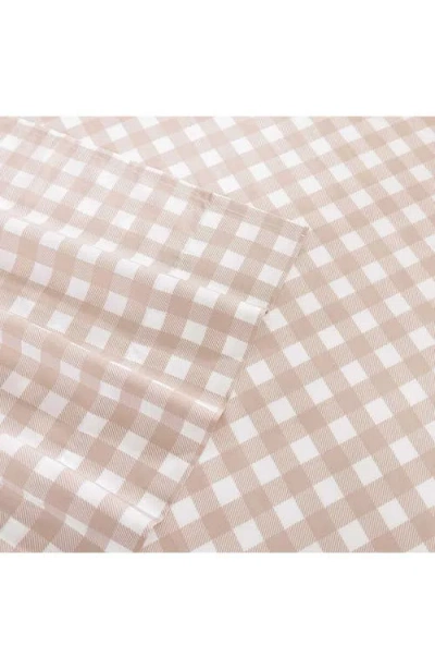 Stone Cottage Cottage Check 200 Thread Count Cotton Percale Sheet Set In Neutral