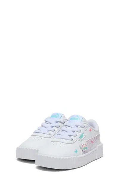 Puma Kids' Carina 3.0 First Blossom Sneaker In White