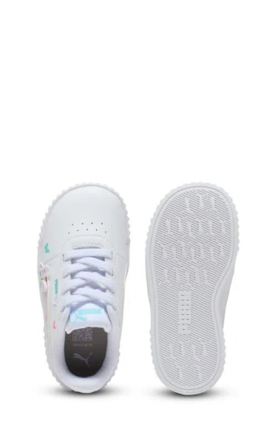 Puma Kids' Carina 3.0 First Blossom Sneaker In White