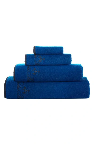Brooks Brothers Contrast Frame 6 Piece Turkish Cotton Towel Set In Blue