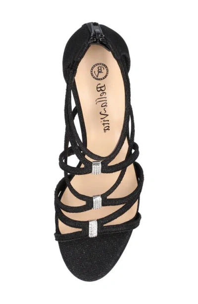 Bella Vita Karlette Womens Open Toe Slip On Strappy Sandals In Black