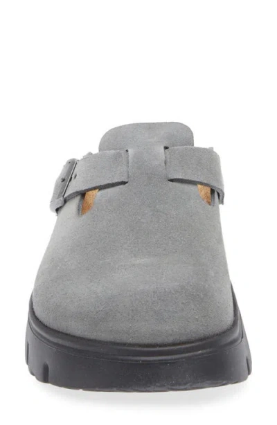 Birkenstock Papillio By  Boston Chunky Platform Clog In Gray