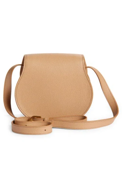 Chloé Small Marcie Leather Crossbody Bag In Neutral