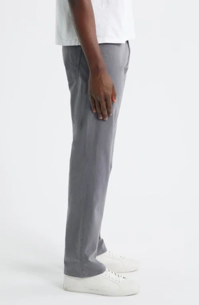 Ag Everett Sueded Stretch Sateen Slim Straight Leg Pants In Sulfur Bayside Road