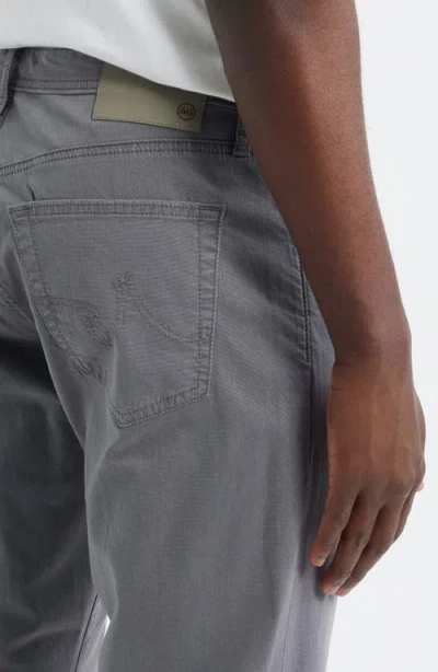 Ag Everett Sueded Stretch Sateen Slim Straight Leg Pants In Sulfur Bayside Road
