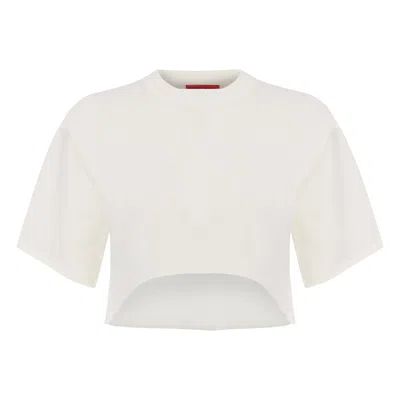 Pcfg Pure Cotton Oversized Crop Top In White