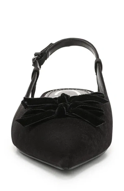 Circus Ny By Sam Edelman Women's Delanie Pointed-toe Slingback Flats In Black