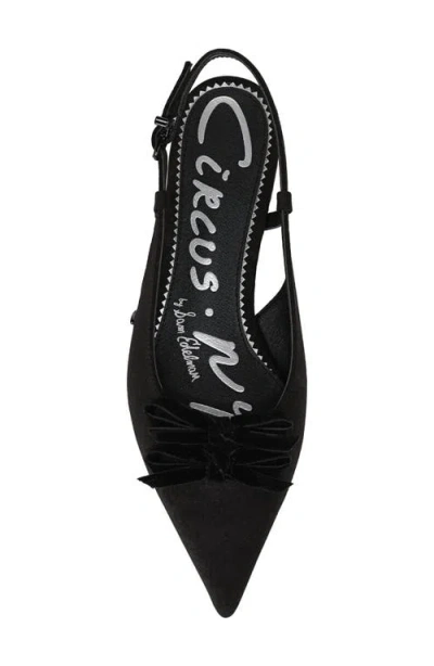 Circus Ny By Sam Edelman Women's Delanie Pointed-toe Slingback Flats In Black