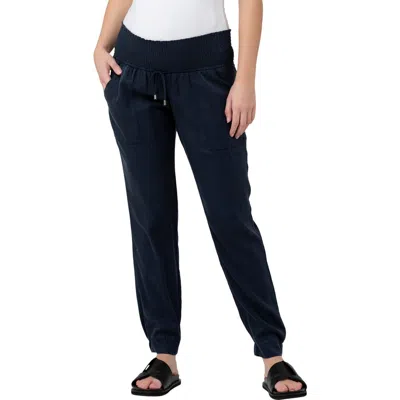 Ripe Maternity Off Duty Maternity Joggers In Blue
