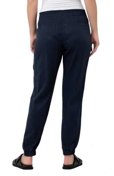 Ripe Maternity Off Duty Maternity Joggers In Blue