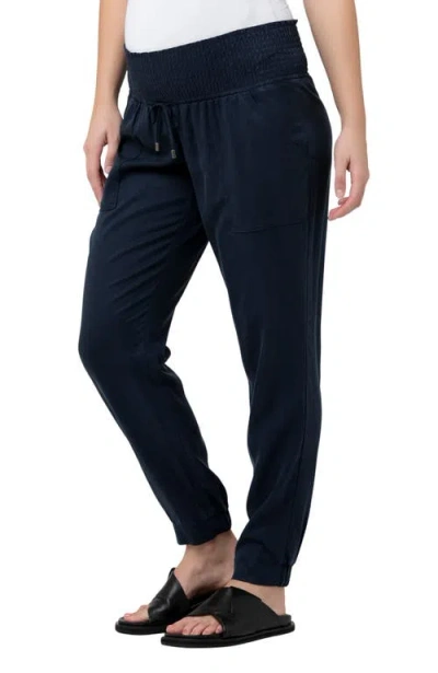 Ripe Maternity Off Duty Maternity Joggers In Blue