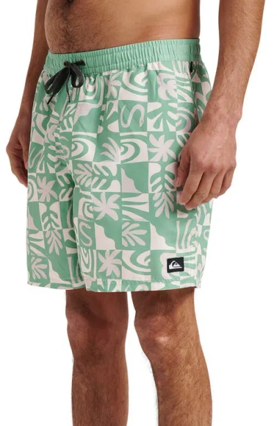 Quiksilver Men's Everyday Volley Terra Swim Shorts In Green