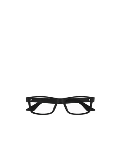Montblanc Eyewear Rectangle Frame Glasses In Black