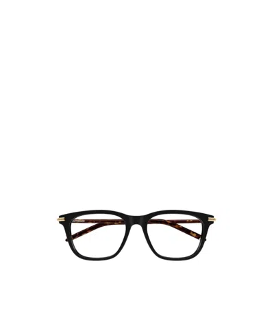 Montblanc Eyewear Rectangular Frame Glasses In Black