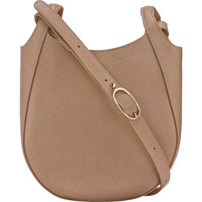 Longchamp Small Le Foulonne Leather Crossbody Bag In Brown