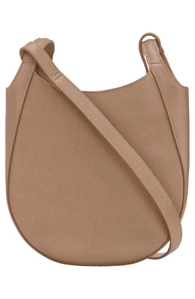 Longchamp Small Le Foulonne Leather Crossbody Bag In Brown