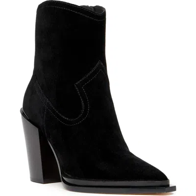 Paige Posey Block Heel Bootie In Black