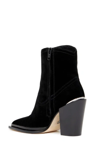 Paige Posey Block Heel Bootie In Black
