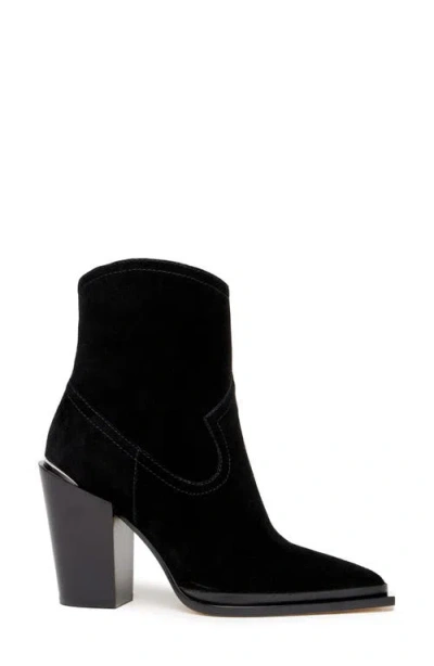 Paige Posey Block Heel Bootie In Black