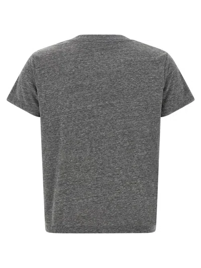 Mother Short Sleeve Crew Neck T-shirt In Gray